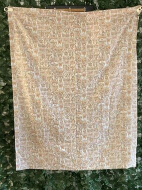 Vintage Patterned Fabric Panel approx 1.5 yards